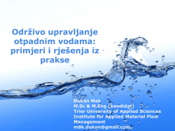 Održivo upravljanje otpadnim vodama: rješenja i