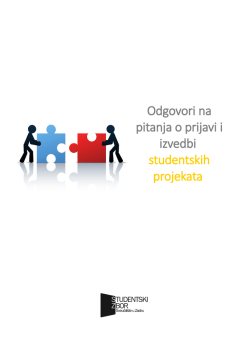 Odgovori na pitanja o prijavi i izvedbi studentskih