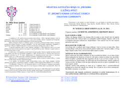 26 Listopad 2014 - St Jerome Croatian Catholic Church