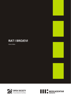 RAT I BROJEVI - Media Centar Sarajevo