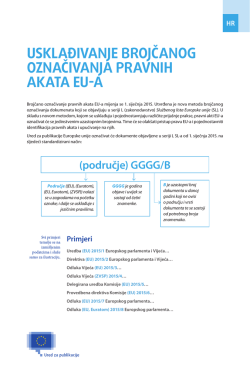 novoj metodi brojčanog označivanja - EUR-Lex