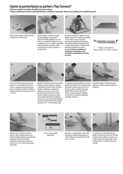 Upute za postavljanje za parket s Top Connect&reg;