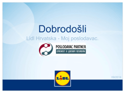 Dobrodo&scaron;li - Lidl Hrvatska