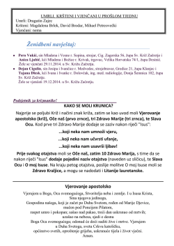 11.00 sati - Župa Sveti Križ Začretje