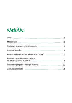 Publikacija ZA VEZE BEZ NASILJA
