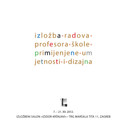 Izlozba radova profesora spud.pdf - &Scaron;kola primijenjene umjetnosti i