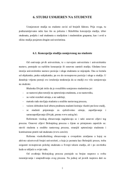 6. STUDIJ USMJEREN NA STUDENTE