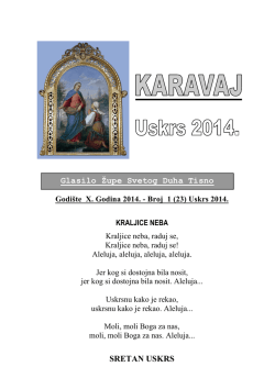 Proslava blagdana Sv - Župa Svetoga Duha Tisno