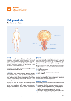 Rak prostate - Krebsliga Schweiz