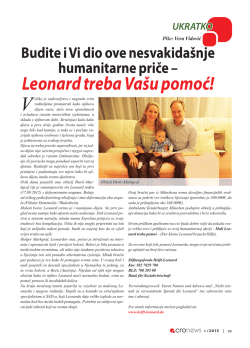 Leonard treba Va&scaron;u pomoć!