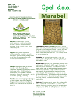 Marabel bi trebalo da se sadi na zemlji sa dobrim uvjetima