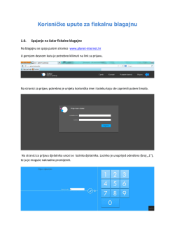 Upute (PDF) - Planet Internet doo