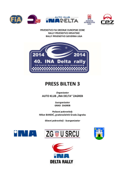 press bilten 3 - 40.ina delta rally