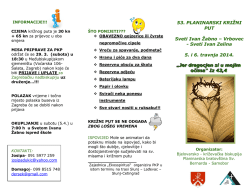 53. PLANINARSKI KRIŽNI PUT Sveti Ivan Žabno &ndash; Vrbovec
