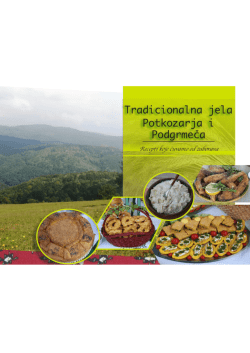 Tradicionalna jela Potkozarja i Podgrmeča