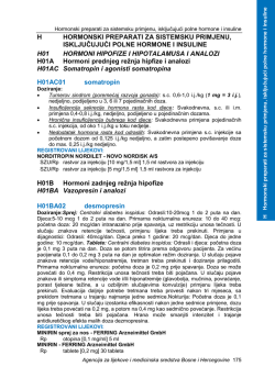 h hormonski preparati za sistemsku primjenu, iskljuĉujući