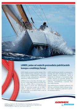 LANEX, jedan od vodećih proizvođača jedriličarskih konopa u