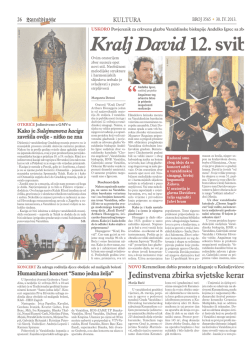 Kralj David12. svib - Ured za crkvenu glazbu varaždinske biskupije