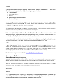 primjer prodajne ponude - Mariviam Success Academy