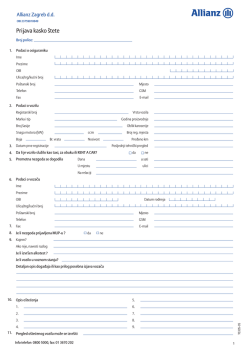 Prijava kasko &scaron;tete