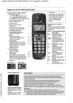 Gigaset A120/A120A/A220/A220A