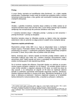 Model praćenja naplate potraživanja u cilju