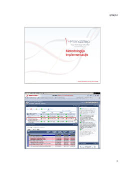 Primakonova metodologija implementacije Primavere