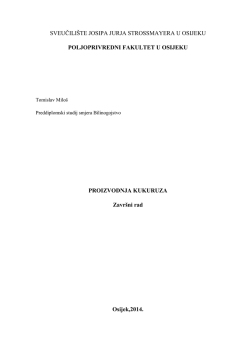 Milo&scaron; - Poljoprivredni fakultet u Osijeku