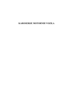 KAROSERIJE MOTORNIH VOZILA