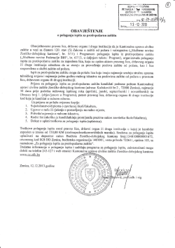 obavje&scaron;tenje o polaganju ispita za protivpožarnu za&scaron;titu