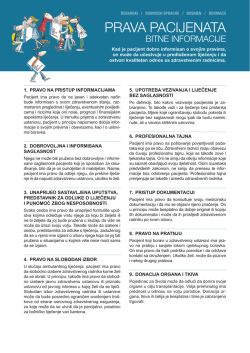 PRAVA PACIJENATA