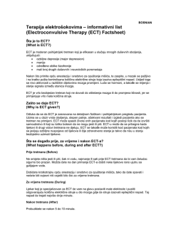 Terapija elektro&scaron;okovima &ndash; informativni list