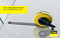 Novo! Viega Advantix Vario: prva tu&scaron; kanalica po meri.