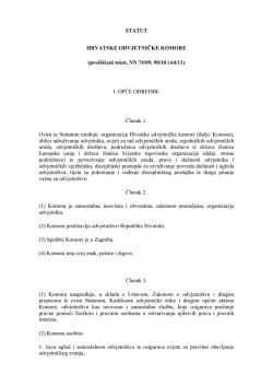 Statut HOK - Hrvatska odvjetnička komora
