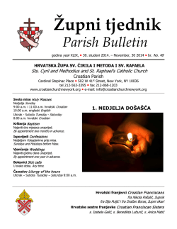 Župni tjednik - www.croatianchurchnewyork.org