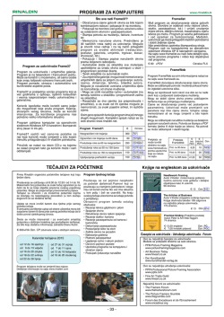 PROGRAMI ZA KOMPJUTERE TEČAJEVI ZA POČETNIKE