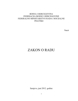 Nacrt zakona o radu