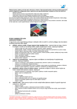 Informi&scaron;ite se o nedozvoljenim predmetima, materijalima i
