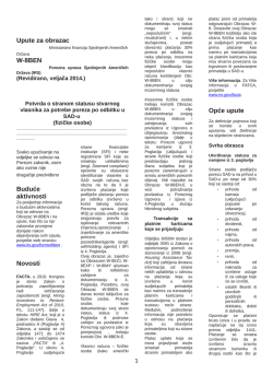 upute za obrazac w-8BEN - HUB-a