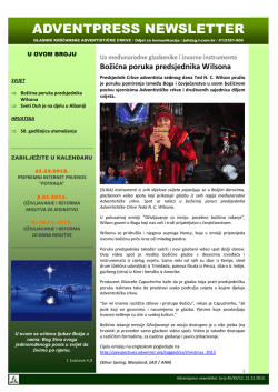 Broj 45 - Kr&scaron;ćanska adventistička crkva