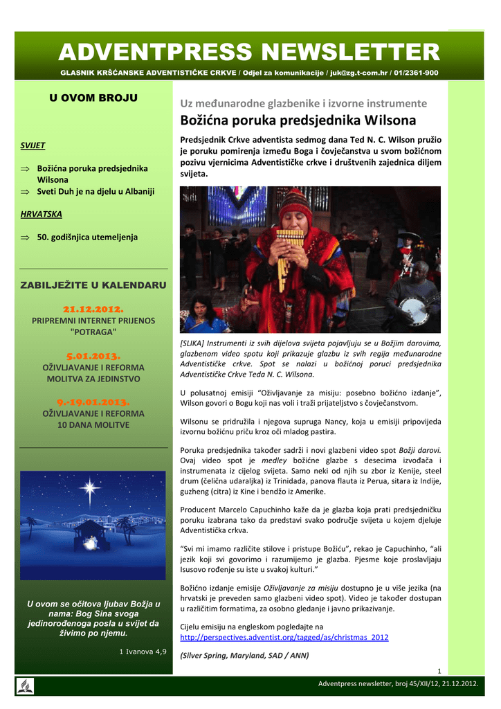 Online upoznavanje adventista