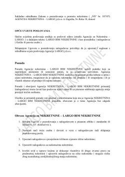 Opći uvjeti - largo