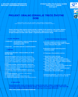 Oralno zdravlje je bitan element općeg zdravlja i