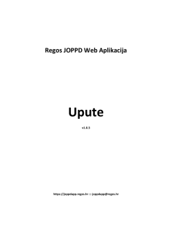 Upute - Regos JOPPD Web Aplikacija v1.0.3