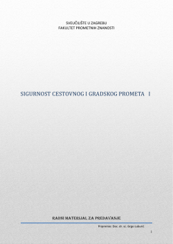 sigurnost cestovnog i gradskog prometa i