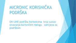 MICRONIC KORISNIČKA PODR&Scaron;KA ON