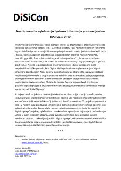 Novi trendovi u ogla&scaron;avanju i prikazu informacija predstavljeni na