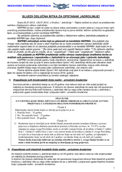 slijedi odlučna bitka za opstanak jadrolinije!