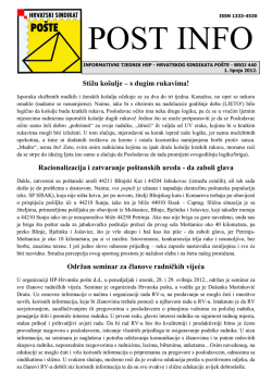 ispis - Hrvatski sindikat po&scaron;te