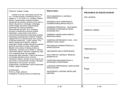 Prva obavijest - hrvatsko društvo za hipertenziju